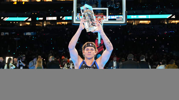 NBA Slam Dunk Contest champion Mac McClung.